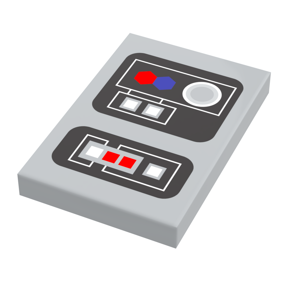 Control Panel #1 for Star Wars/Space (2x3 Tile) - B3 Customs using LEGO parts (Online Order Only)