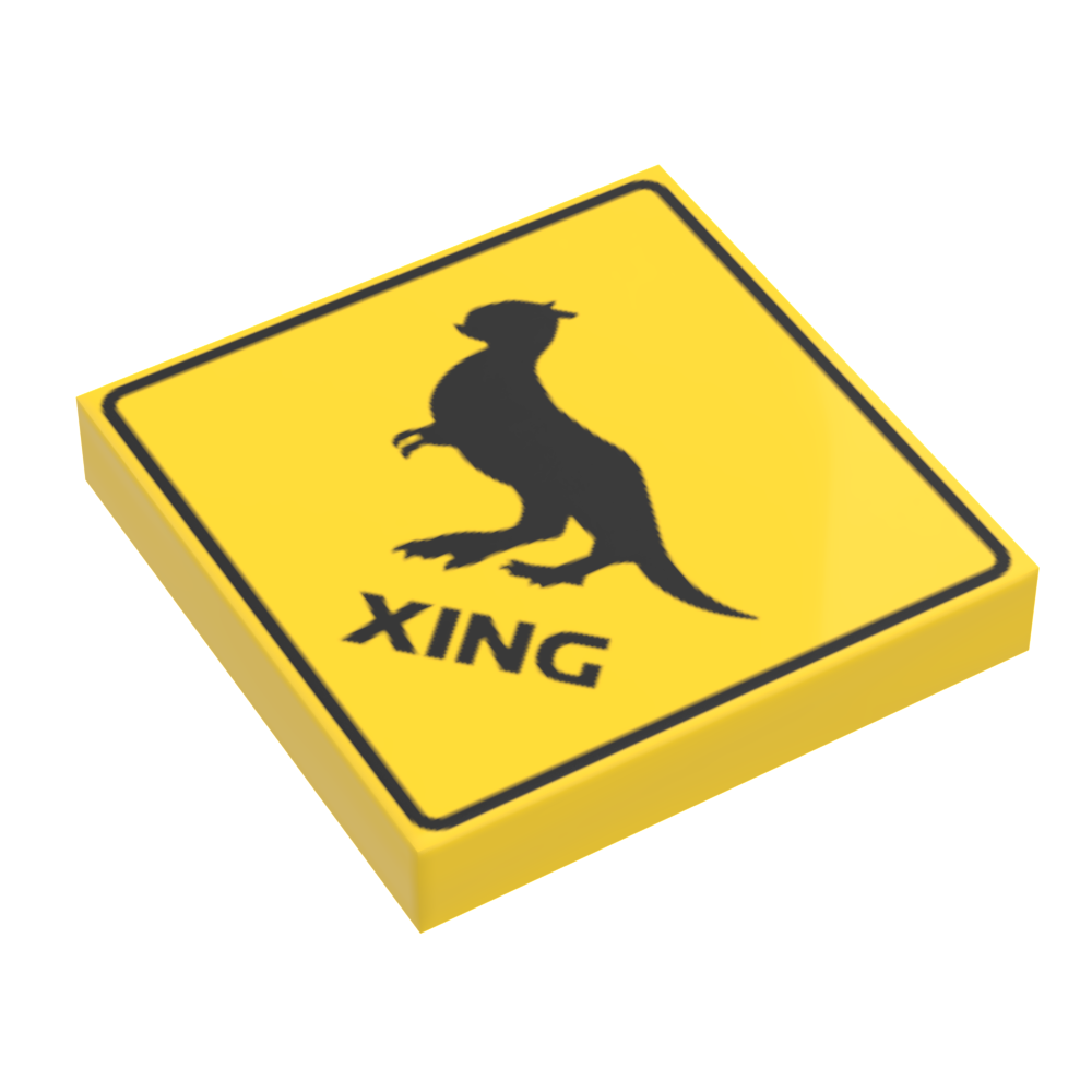 Tauntaun Xing Sign made using LEGO part - B3 Customs (Online Order Only)