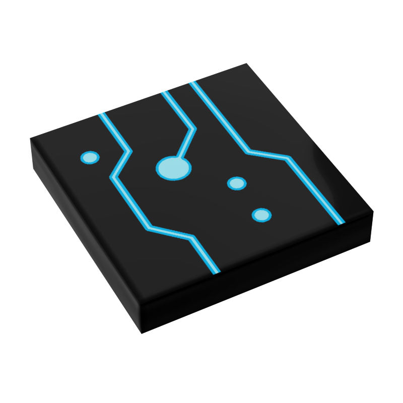 BLOK Lightcyle Tech Grid Flooring / Wallpaper 2x2 Tile  - B3 Customs (Online Order Only)