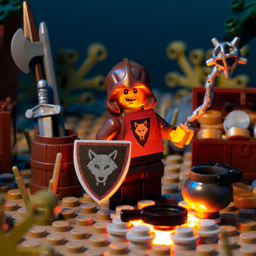 Wolfpack Raider (Flail) - Custom Castle Minifigure (Online Order Only)