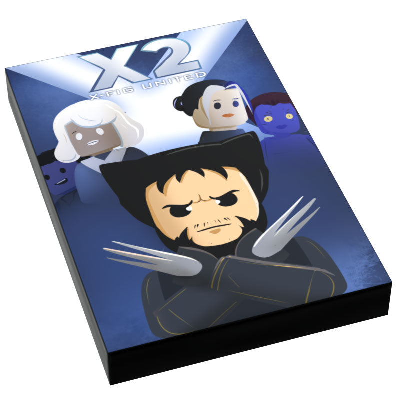 X2: X-Fig United Movie Cover (2x3 Tile) - B3 Customs (Online Order Only)