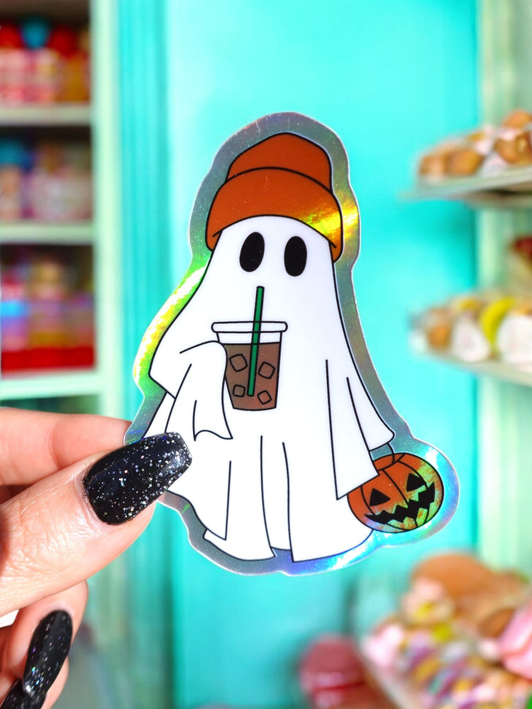 Retro Ghostie Hallowen Sticker (Online Order Only)