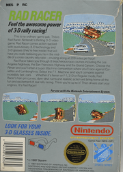 Rad Racer (Daytime Variant Box) (Nintendo NES) (Online Only)