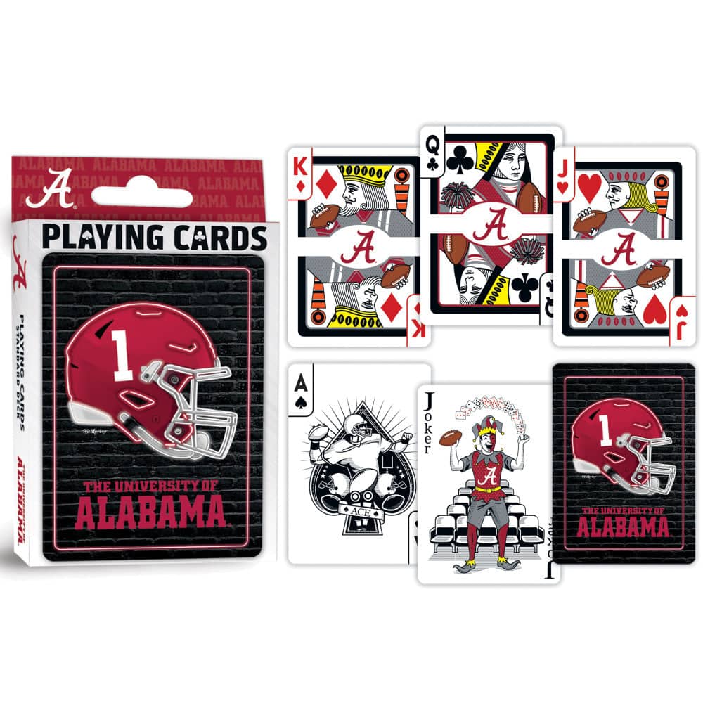 Alabama Crimson Tide Neon-Styled Playing Cards - 54 Card Deck (ONLINE ORDER ONLY)