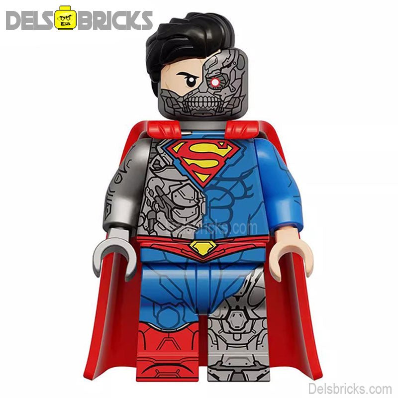 Cyborg Superman Lego Minifigures Custom Toys (ONLINE ORDER ONLY)