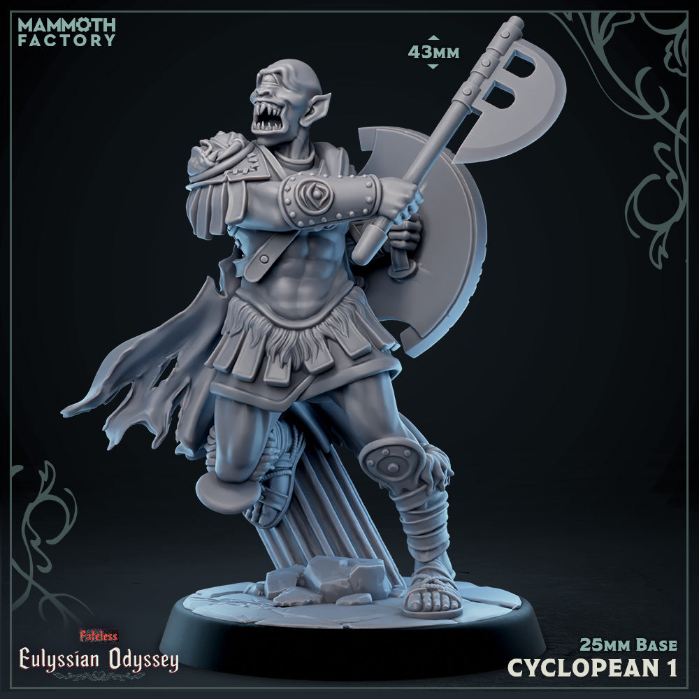 Cyclopean: Sculpt 1 (Cyclops Warrior) (Online Order Only)