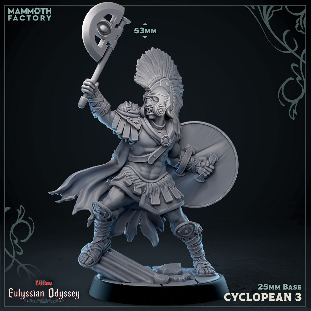 Cyclopean: Sculpt 3 (Cyclops Warrior) (Online Order Only)