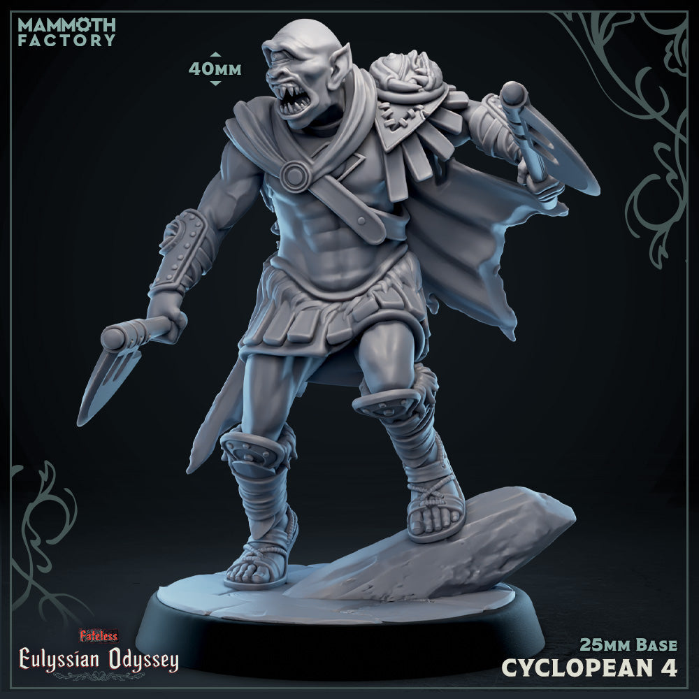 Cyclopean: Sculpt 4 (Cyclops Warrior) (Online Only)