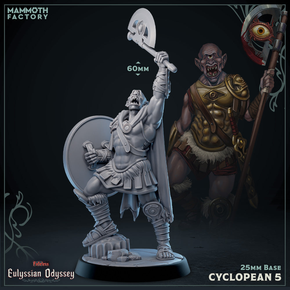 Cyclopean: Sculpt 5 (Cyclops Warrior) (Online Only)