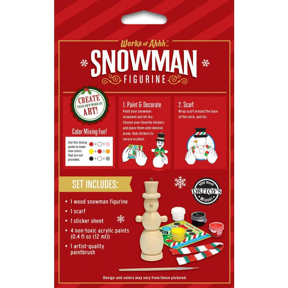 Nutcracker Snowman Ornament Wood Paint Kit (ONLINE ORDER ONLY)