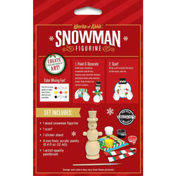 Nutcracker Snowman Ornament Wood Paint Kit (ONLINE ORDER ONLY)
