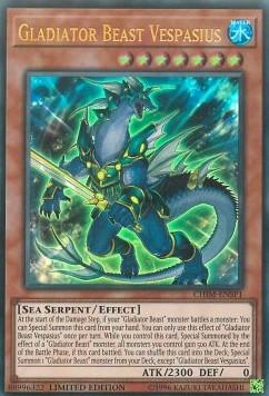 Gladiator Beast Vespasius [CHIM-ENSP1] Ultra Rare (ONLINE ORDER ONLY)