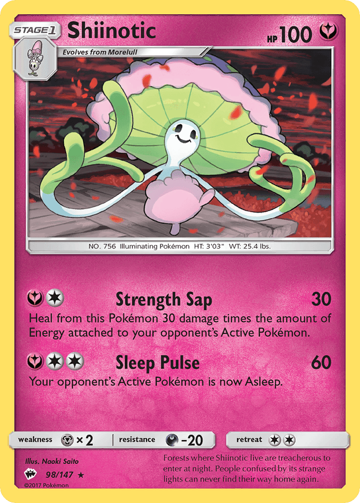 Shiinotic (98/147) [Sun & Moon: Burning Shadows] (Online Only)