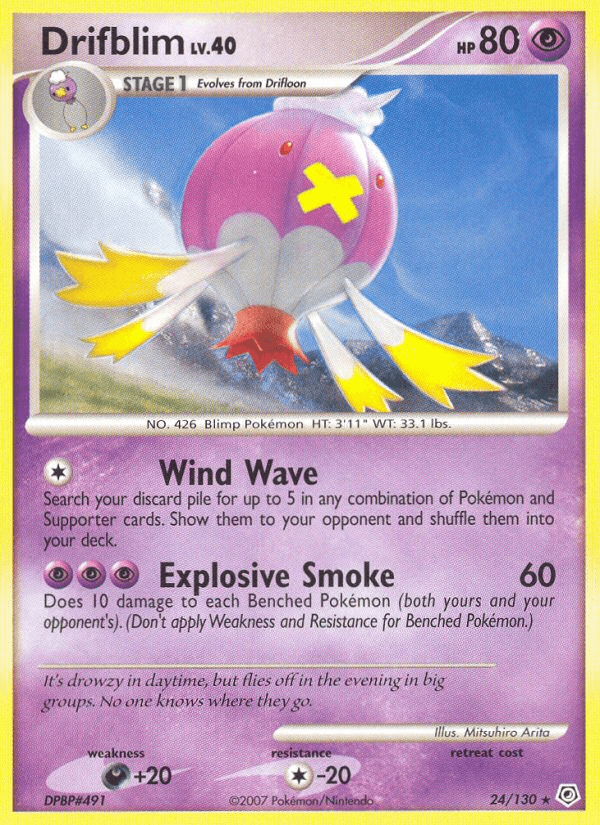 Drifblim (24/130) [Diamond & Pearl: Base Set] (Online Only)