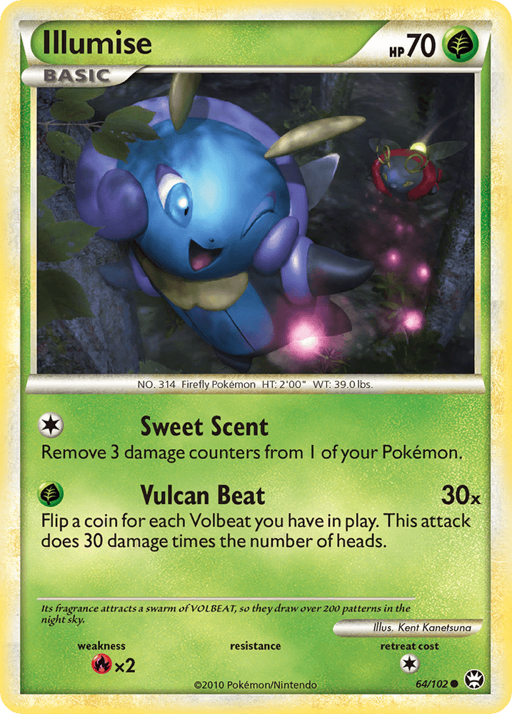 Illumise (64/102) [HeartGold & SoulSilver: Triumphant] (Online Only)
