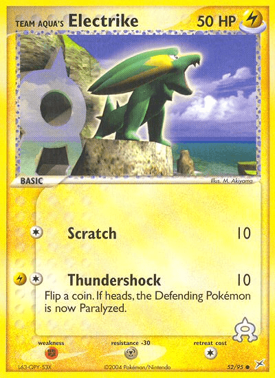 Team Aqua's Electrike (52/95) [EX: Team Magma vs Team Aqua] (Online Only)