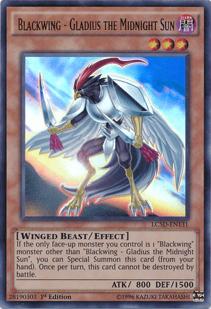 Blackwing - Gladius the Midnight Sun [LC5D-EN131] Ultra Rare (ONLINE ORDER ONLY)