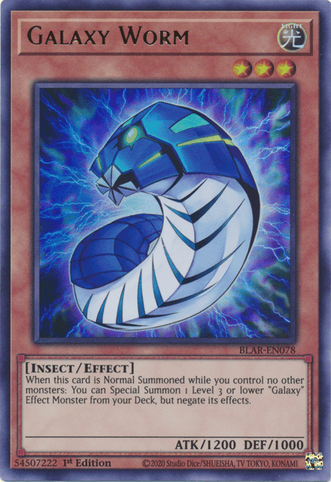 Galaxy Worm [BLAR-EN078] Ultra Rare (ONLINE ORDER ONLY)