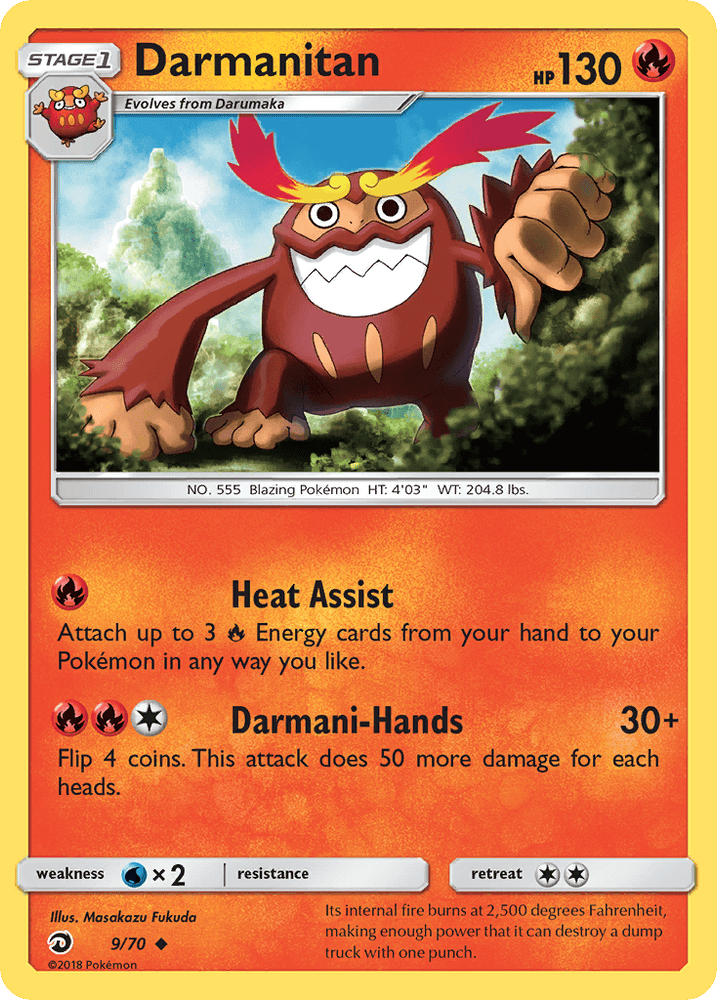 Darmanitan (9/70) [Sun & Moon: Dragon Majesty] (Online Only)