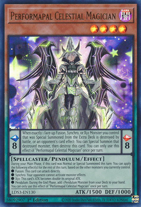 Performapal Celestial Magician [LDS3-EN130] Ultra Rare (ONLINE ORDER ONLY)