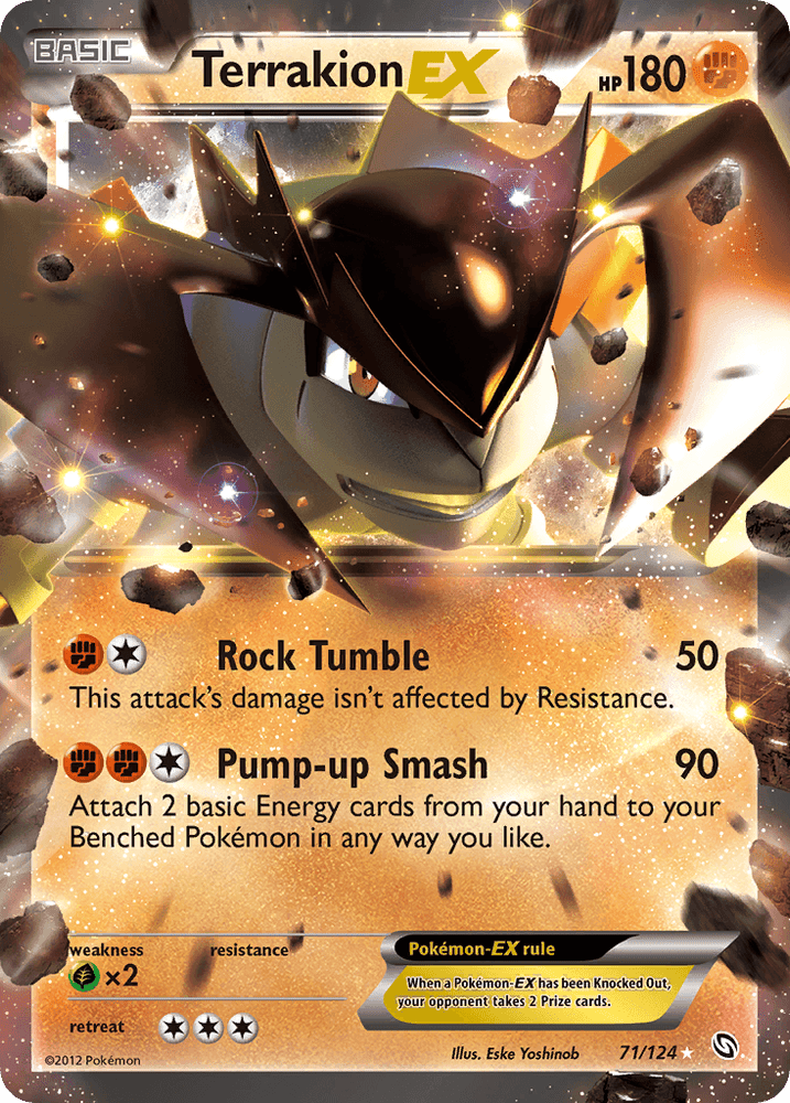 Terrakion EX (71/124) [Black & White: Dragons Exalted] (Online Only)
