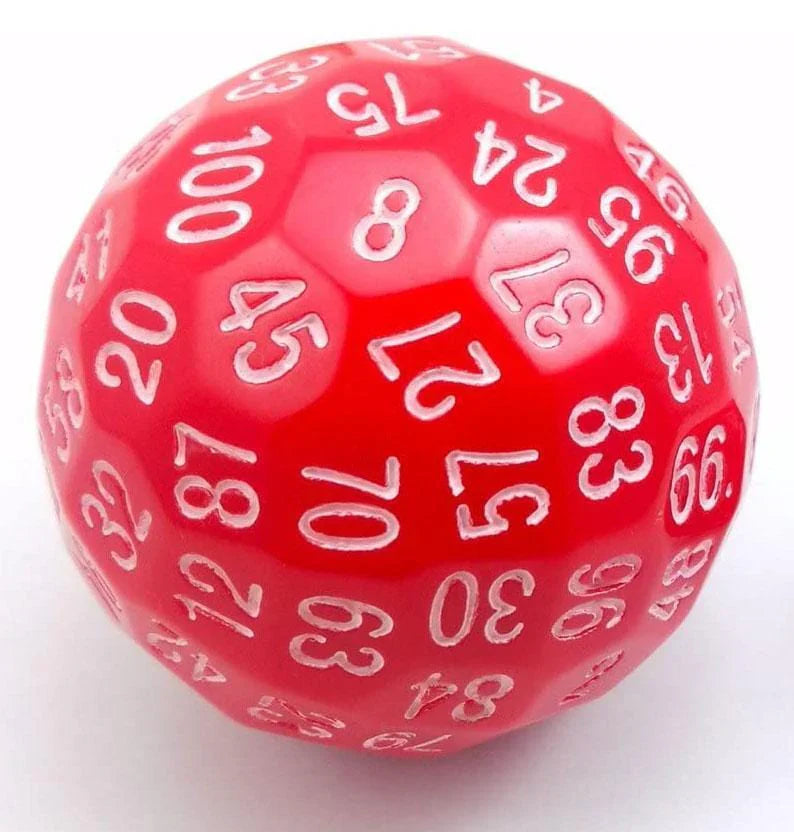 Acrylic 45mm D100 by Foam Brain Games (ONLINE ORDER ONLY)