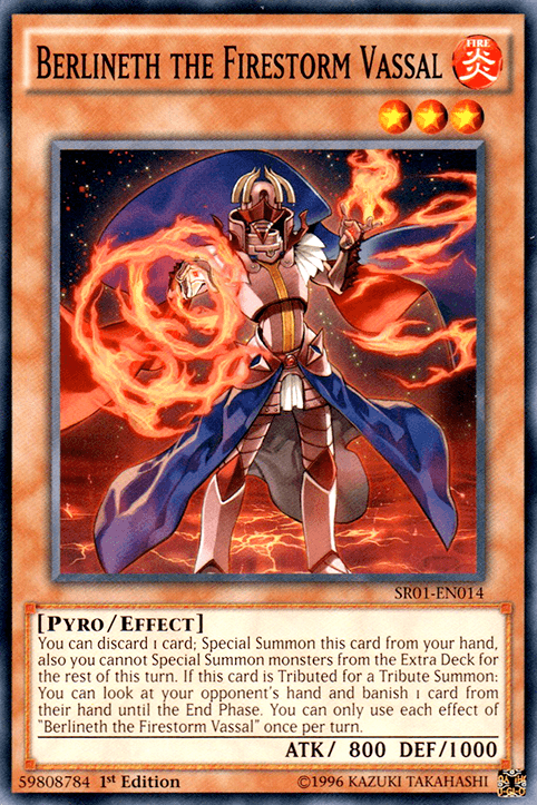 Berlineth the Firestorm Vassal [SR01-EN014] Common (ONLINE ORDER ONLY)