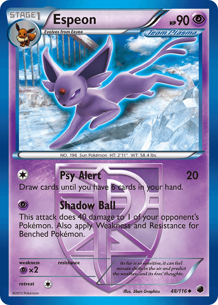 Espeon (48/116) [Black & White: Plasma Freeze] (Online Only)