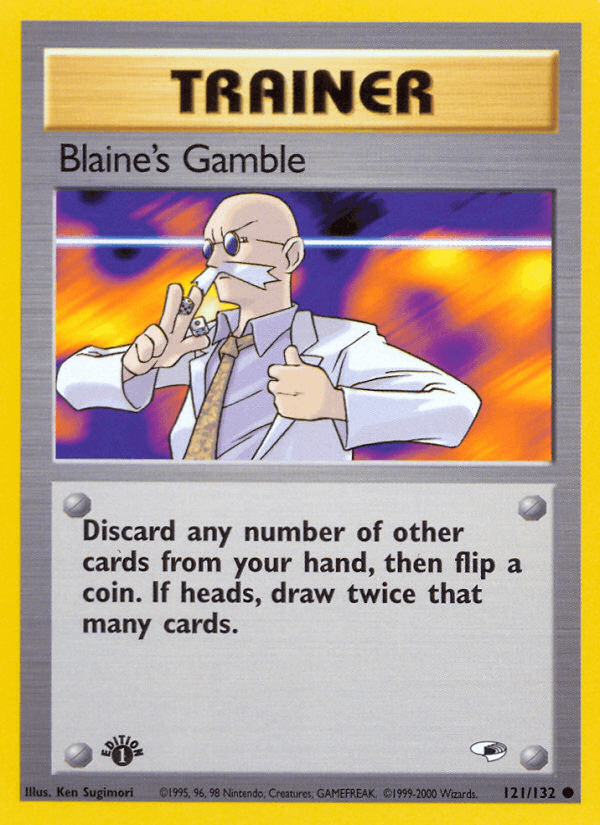 Blaine's Gamble (121/132) [Gym Heroes 1st Edition] (Online Only)