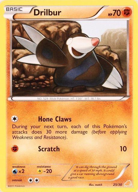 Drilbur (25/30) [Black & White: Trainer Kit - Excadrill] (Online Only)