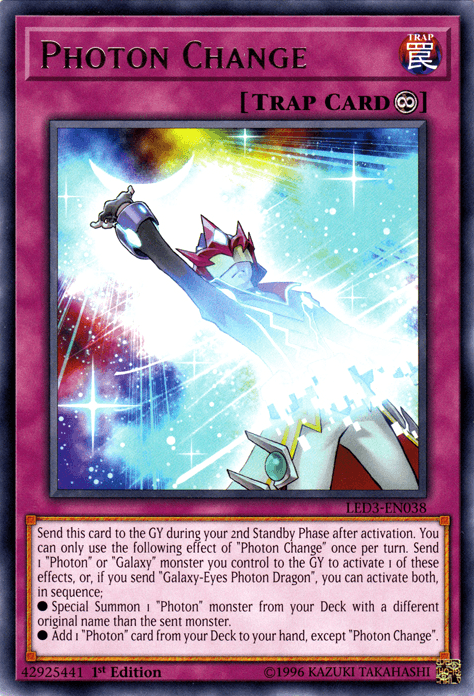 Photon Change [LED3-EN038] Rare (ONLINE ORDER ONLY)