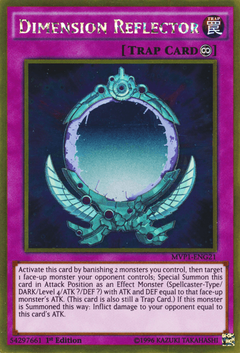 Dimension Reflector [MVP1-ENG21] Gold Rare (ONLINE ORDER ONLY)
