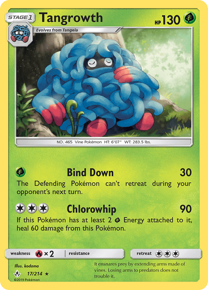 Tangrowth (17/214) [Sun & Moon: Unbroken Bonds] (Online Only)