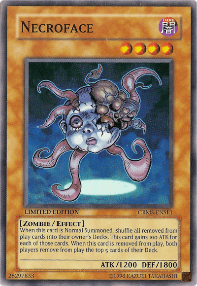 Necroface [CRMS-ENSE1] Super Rare (ONLINE ORDER ONLY)