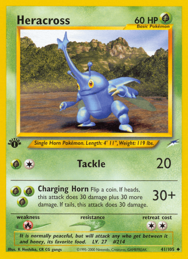 Heracross (41/105) [Neo Destiny 1st Edition] (Online Only)