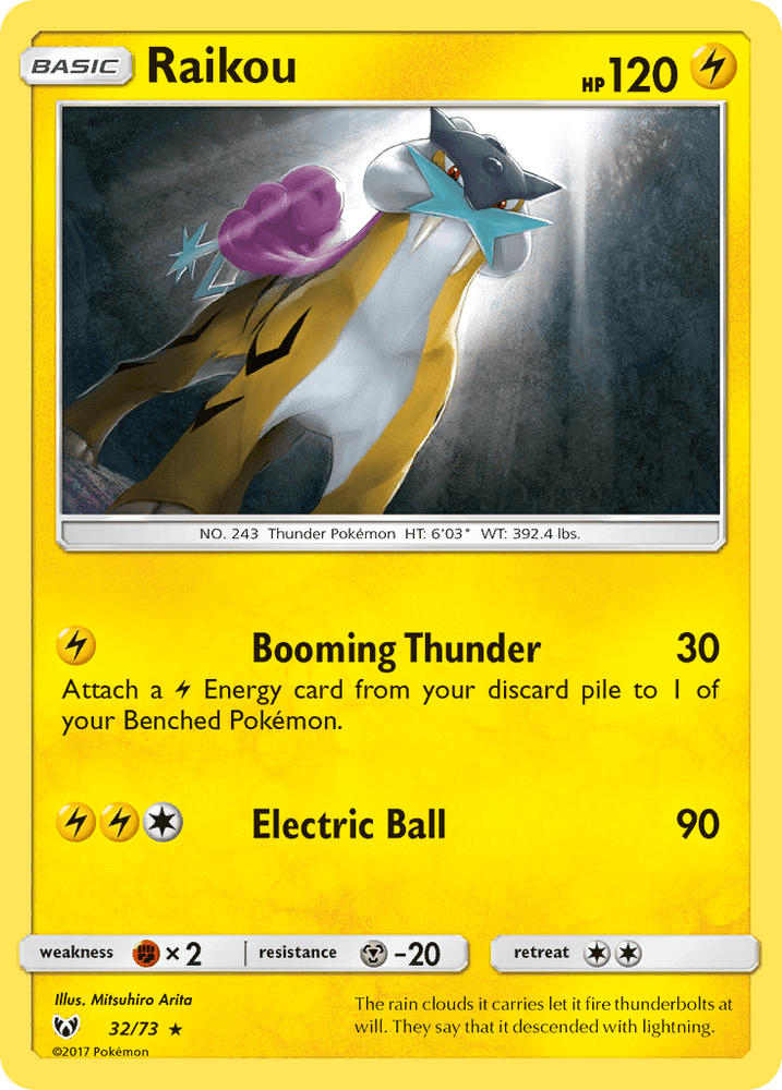 Raikou (32/73) [Sun & Moon: Shining Legends] (Online Only)