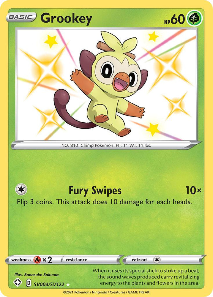 Grookey (SV004/SV122) [Sword & Shield: Shining Fates] (Online Only)