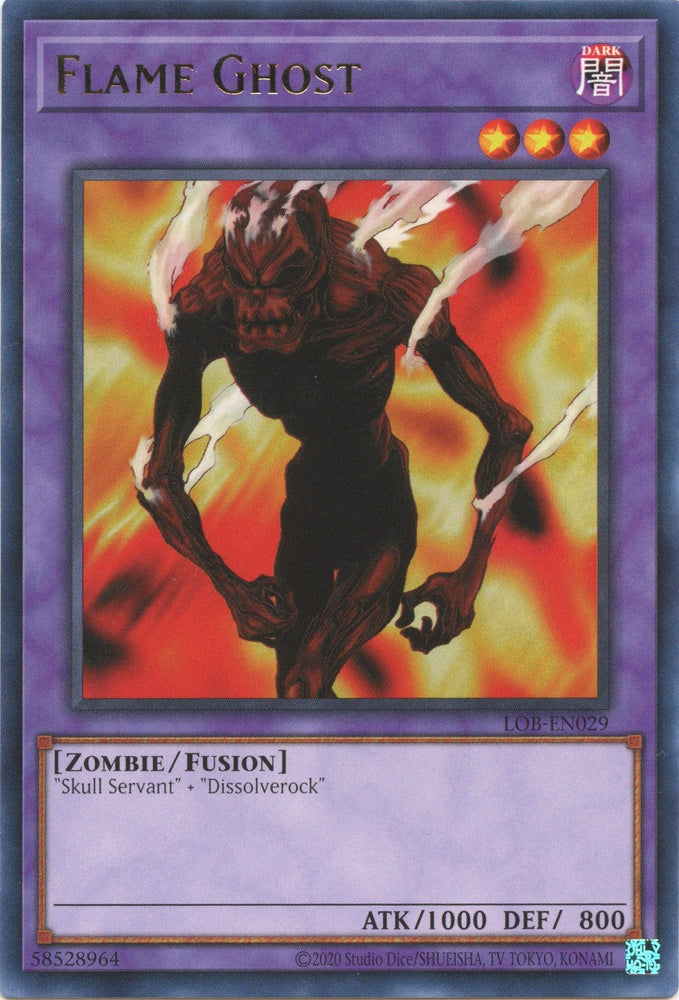 Flame Ghost (25th Anniversary) [LOB-EN029] Rare (ONLINE ORDER ONLY)