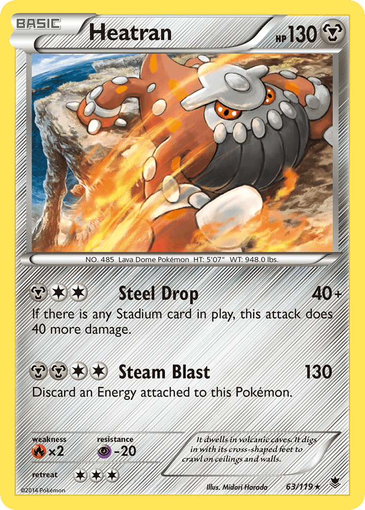 Heatran (63/119) [XY: Phantom Forces] (Online Only)