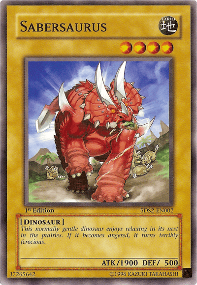 Sabersaurus [5DS2-EN002] Common (ONLINE ORDER ONLY)