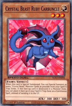 Crystal Beast Ruby Carbuncle [SGX1-ENF04] Common (ONLINE ORDER ONLY)