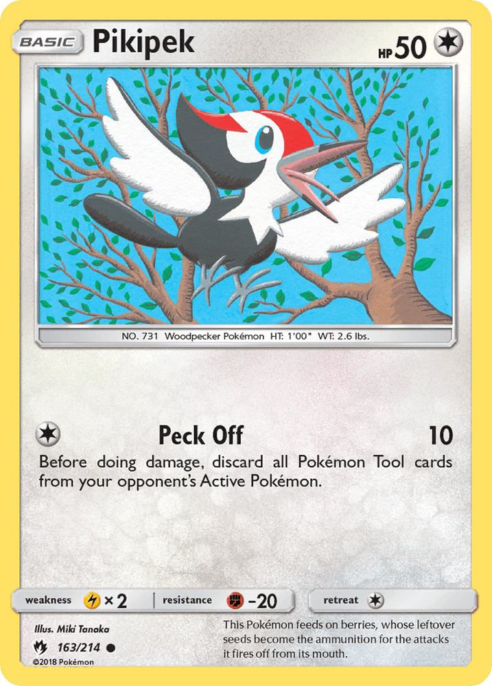 Pikipek (163/214) [Sun & Moon: Lost Thunder] (Online Only)