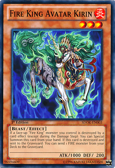Fire King Avatar Kirin [SDOK-EN003] Common (ONLINE ORDER ONLY)