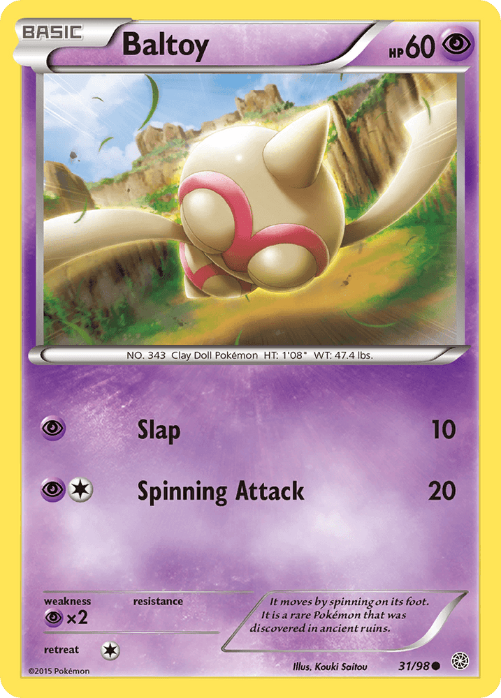 Baltoy (31/98) [XY: Ancient Origins] (Online Only)