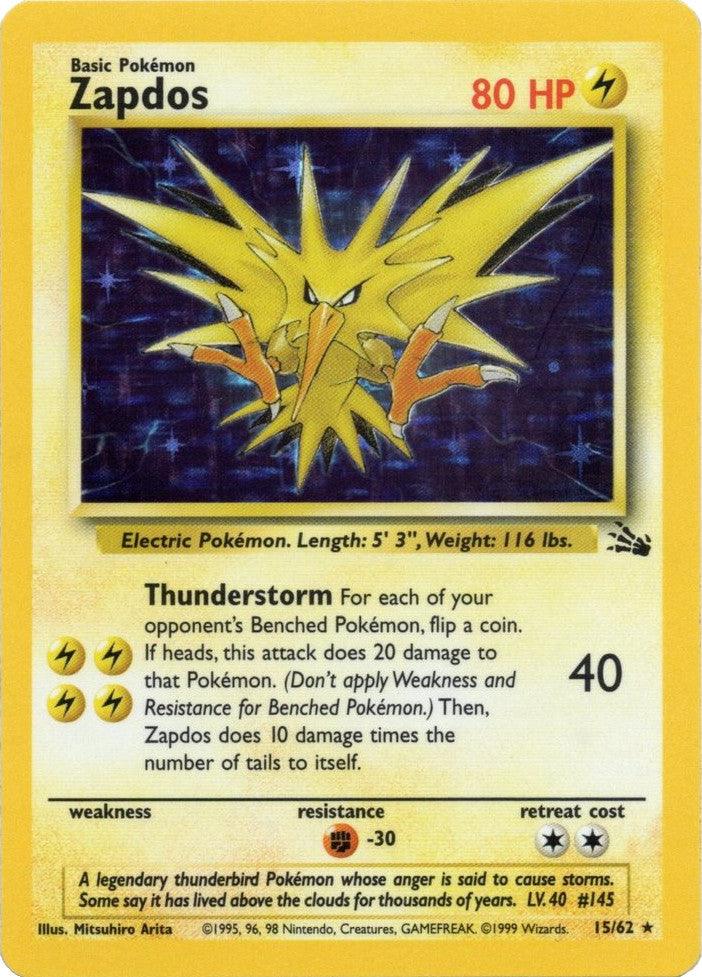 Zapdos (15/62) [Fossil Unlimited] (Online Only)