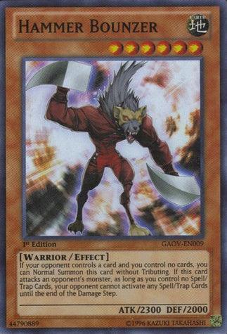 Hammer Bounzer [GAOV-EN009] Super Rare (ONLINE ORDER ONLY)