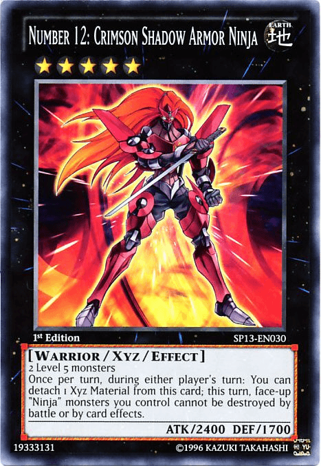 Number 12: Crimson Shadow Armor Ninja [SP13-EN030] Common (ONLINE ORDER ONLY)