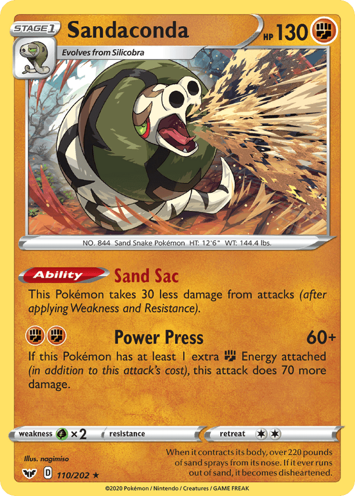 Sandaconda (110/202) [Sword & Shield: Base Set] (Online Only)