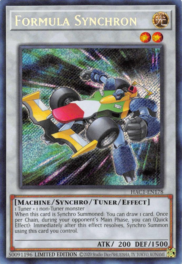 Formula Synchron [HAC1-EN178] Secret Rare (ONLINE ORDER ONLY)