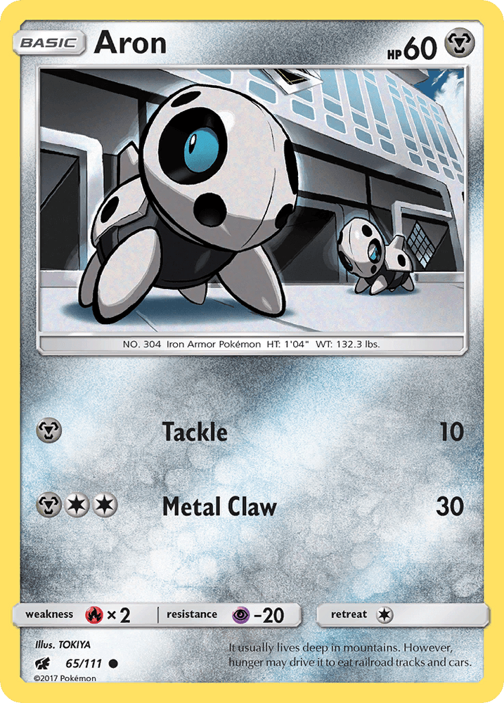 Aron (65/111) [Sun & Moon: Crimson Invasion] (Online Only)